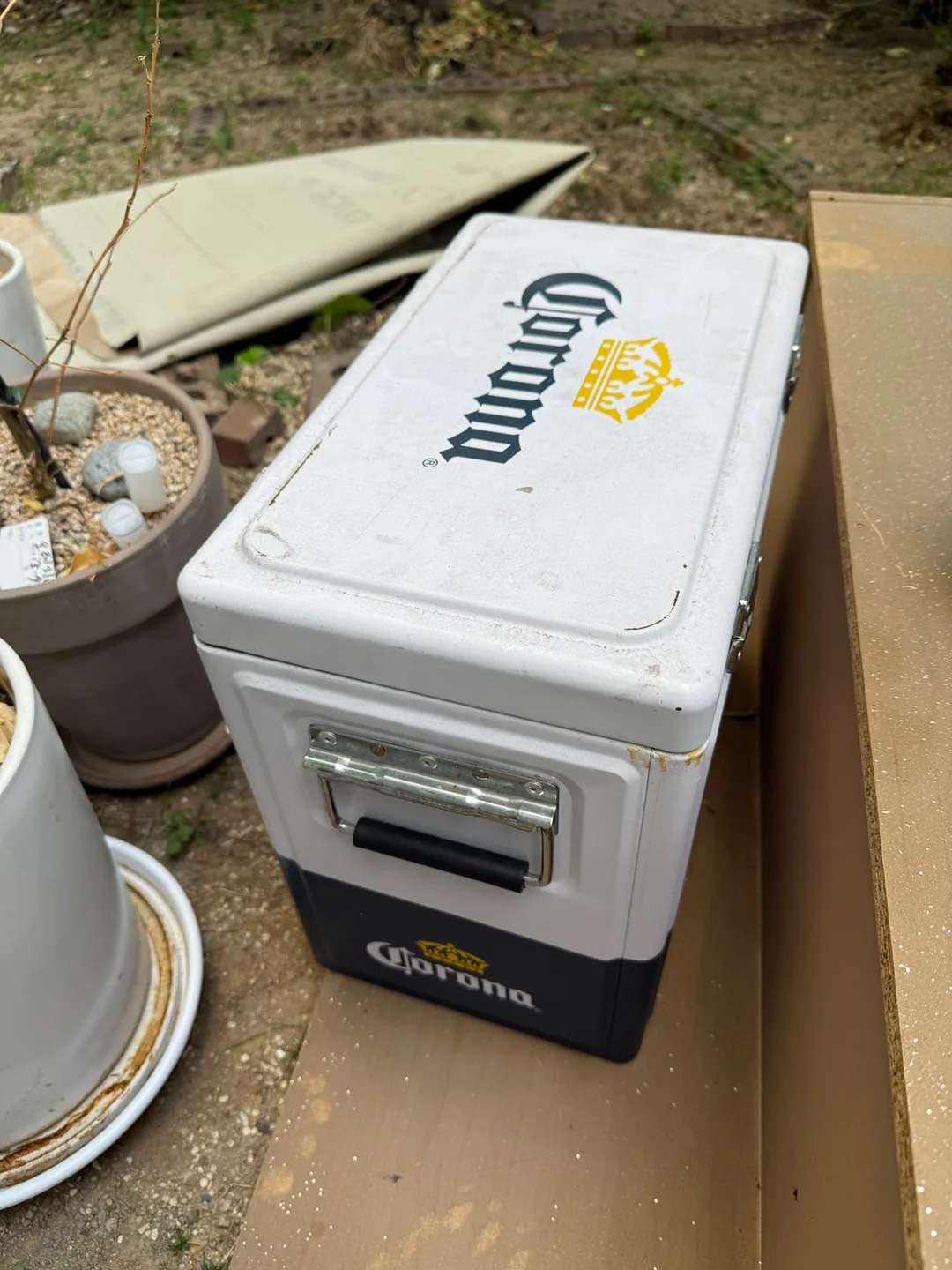 코로나 맥주 철제 아이스박스 나눔