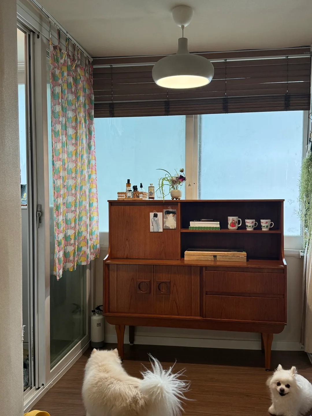 빈티지 영국 원목 사이드보드장 1960s