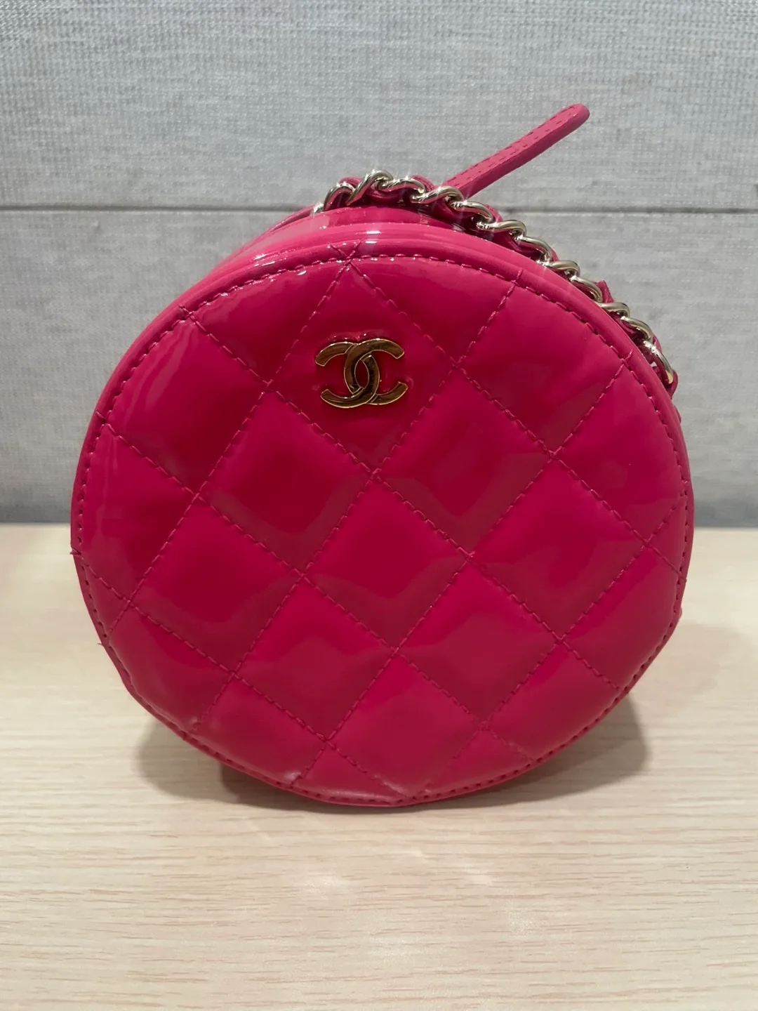 중고 정품 샤넬 핑크 미니백 체인백