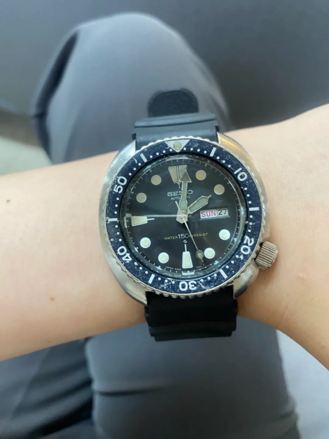 세이코 SEIKO 6306-7001 다이버 시계(중고)