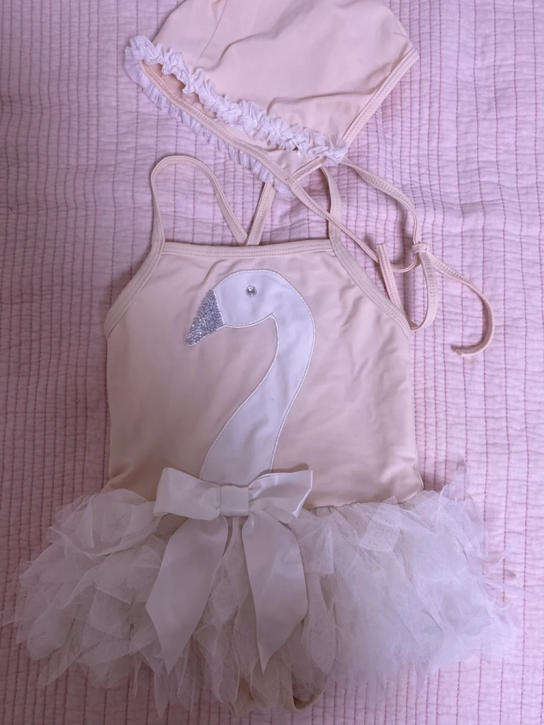 오즈키즈 유아용 백조 수영복 5Y