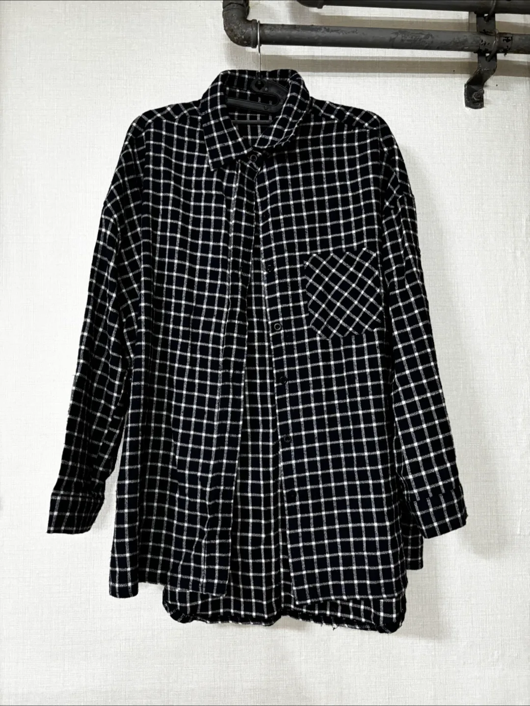 중고) 체크 셔츠