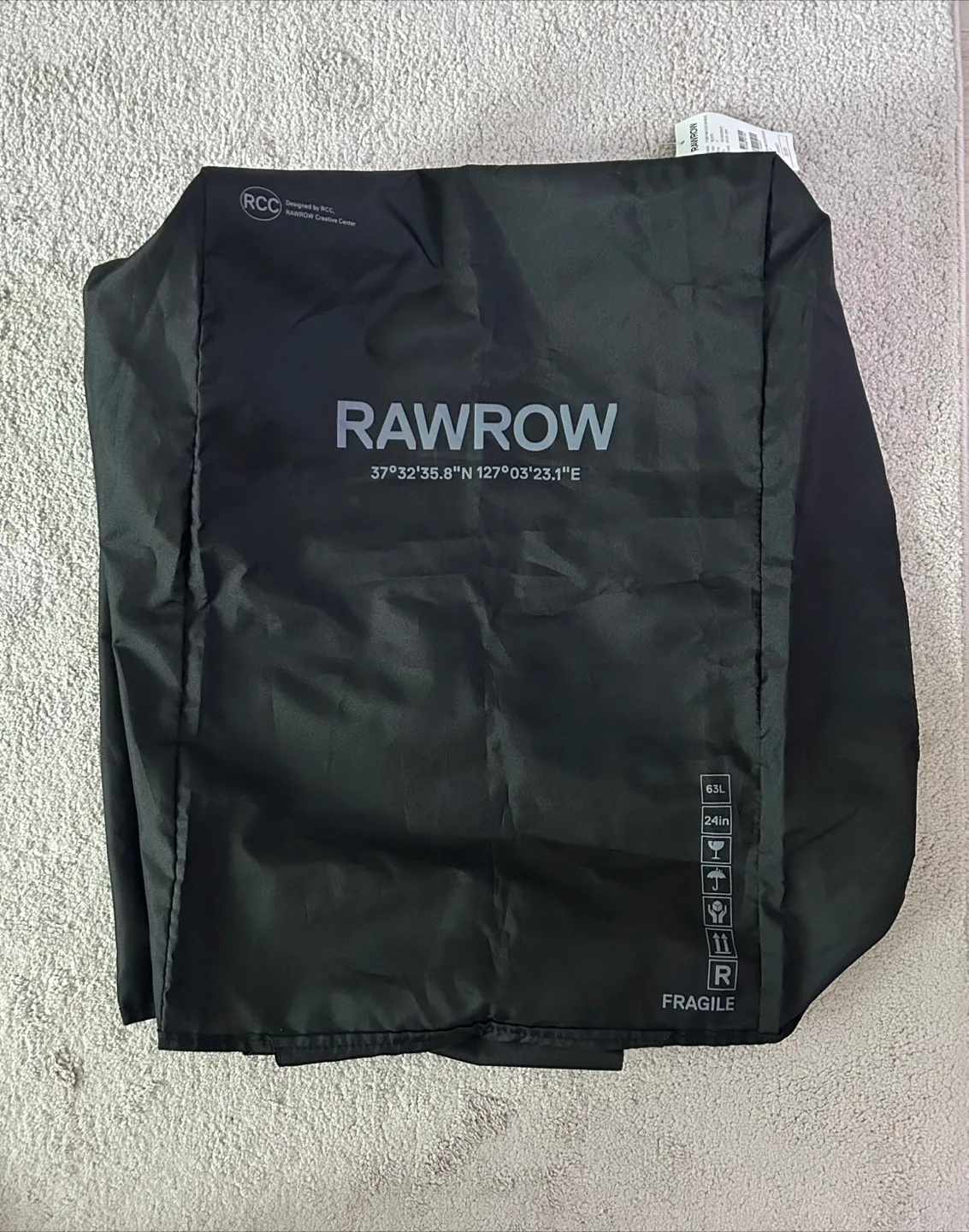 로우로우 캐리어 커버 R TRUNK FRAME COVER 8003 63L(새상품)