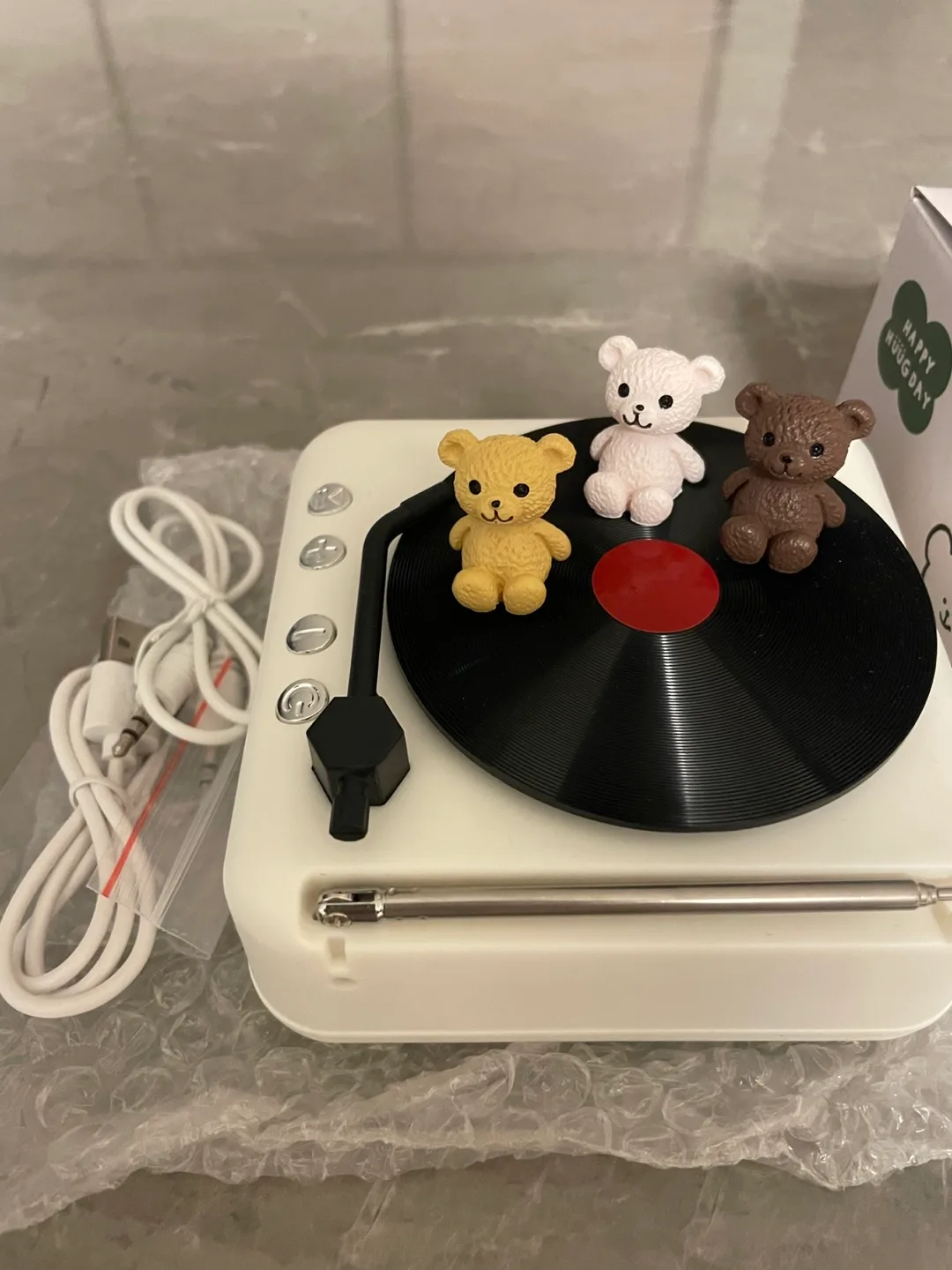 휴그 턴테이블 블루투스 스피커