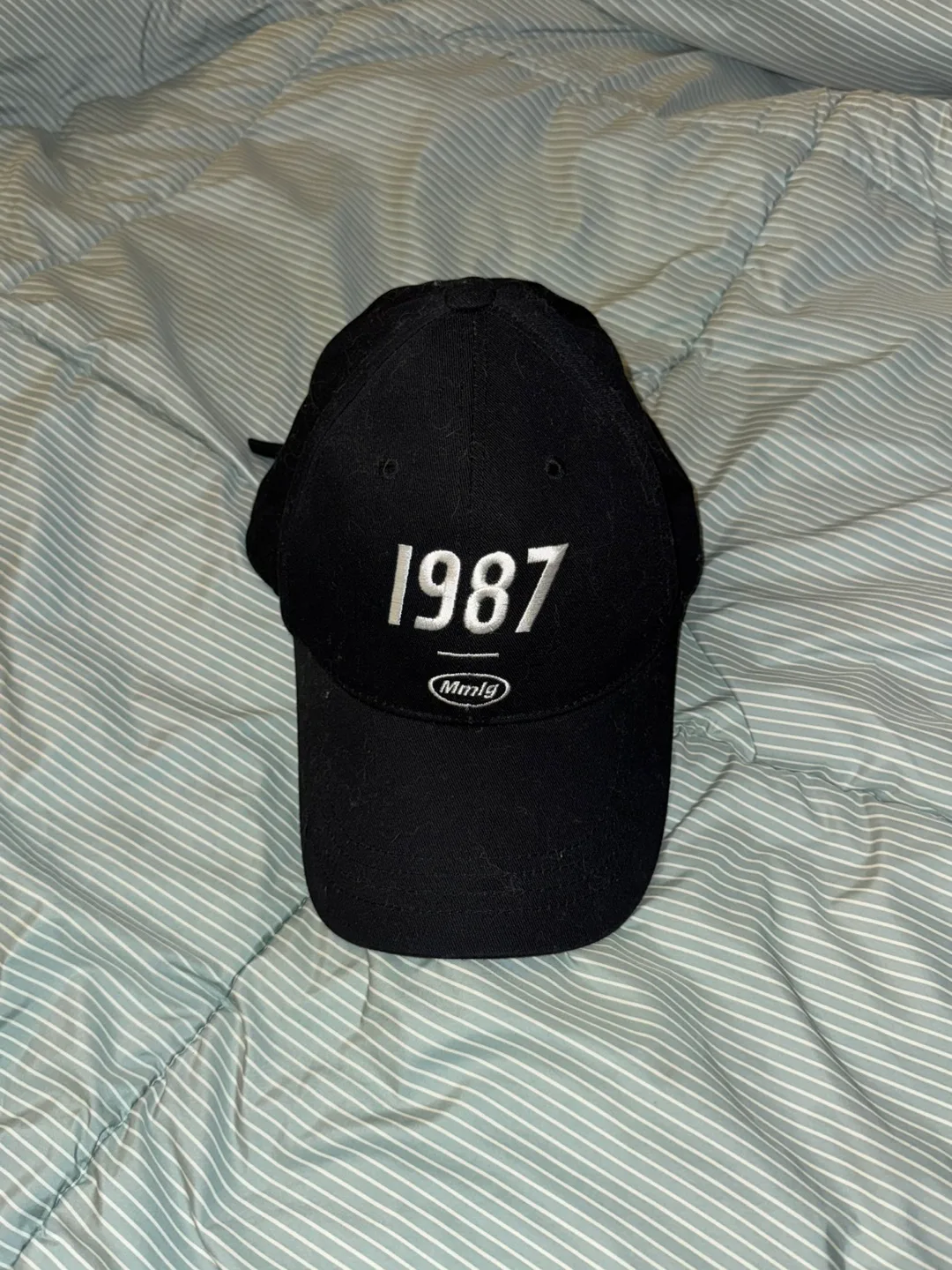 mmlg 1987 블랙 볼캡 모자