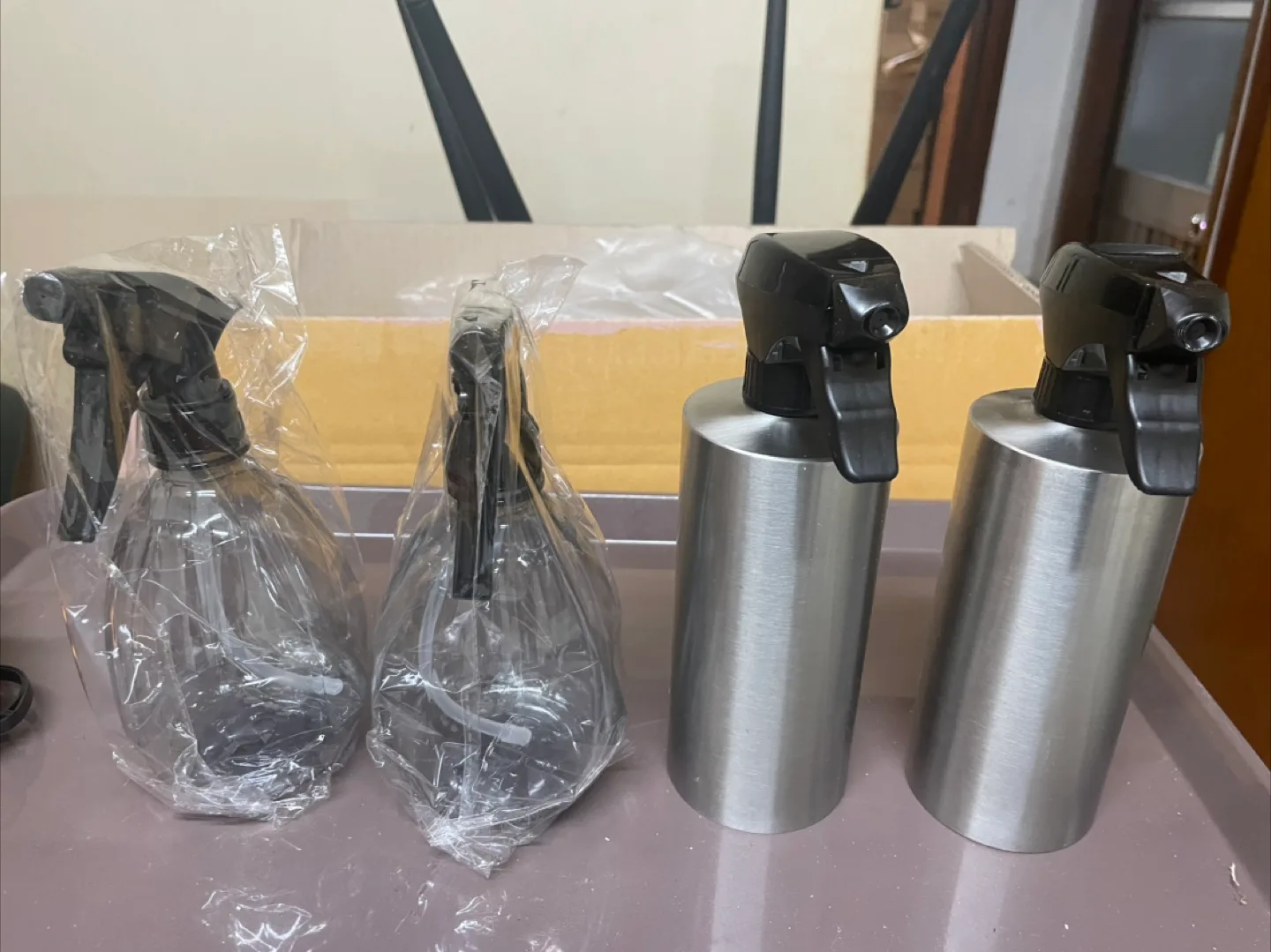 분무기 공병 새상품2개 / 중고2개