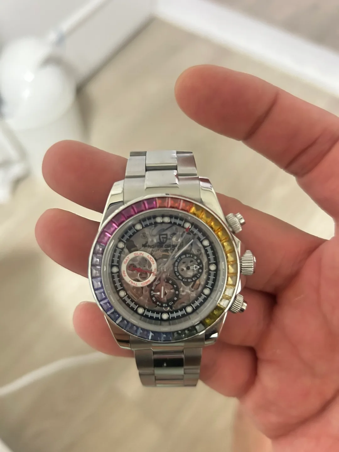 (중고) 파가니 디자인 레인보우 시계 입니다