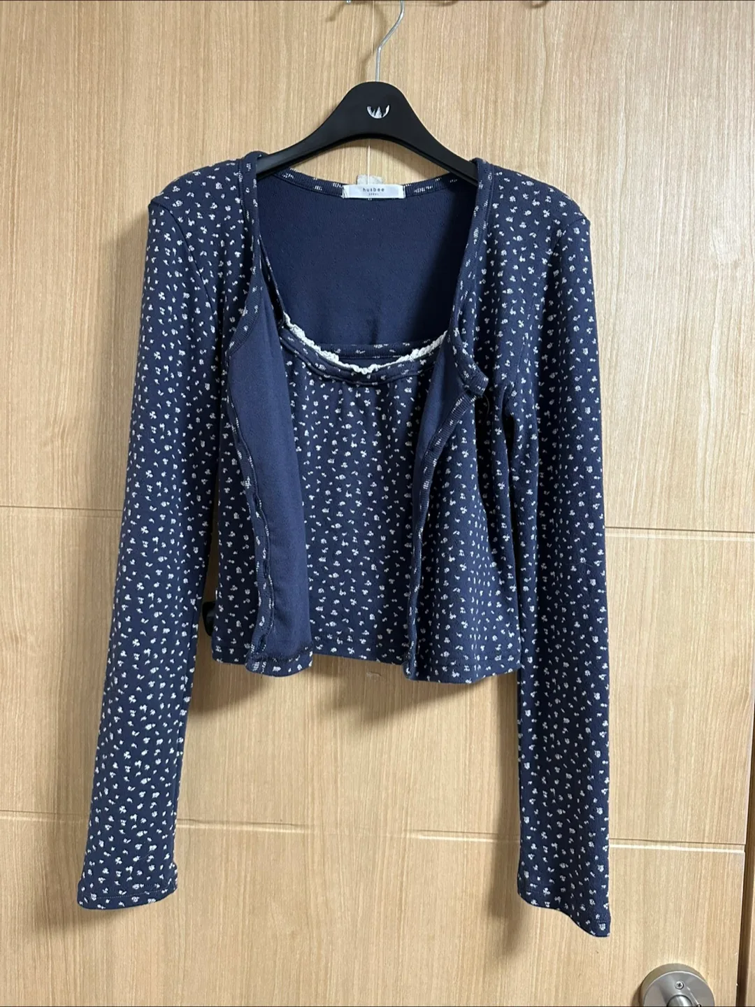 새제품/플라워 가디건 +나시 세트