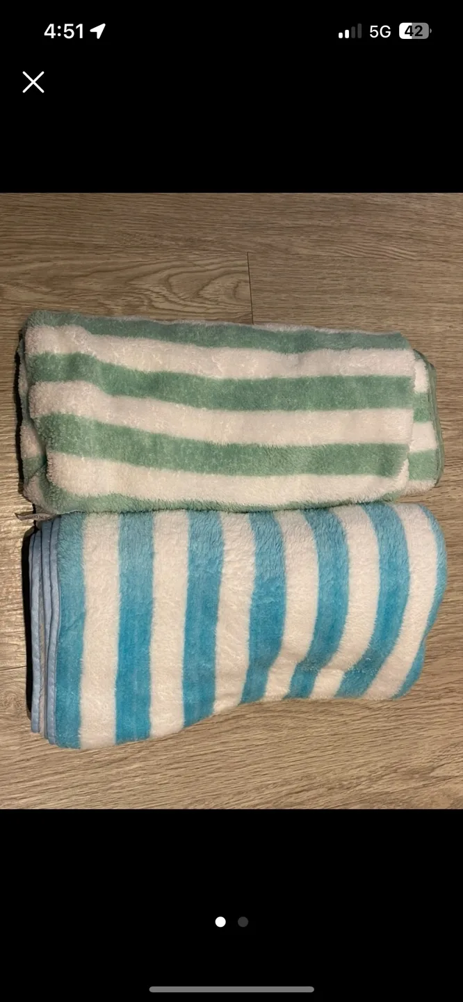 비치 타월 2개