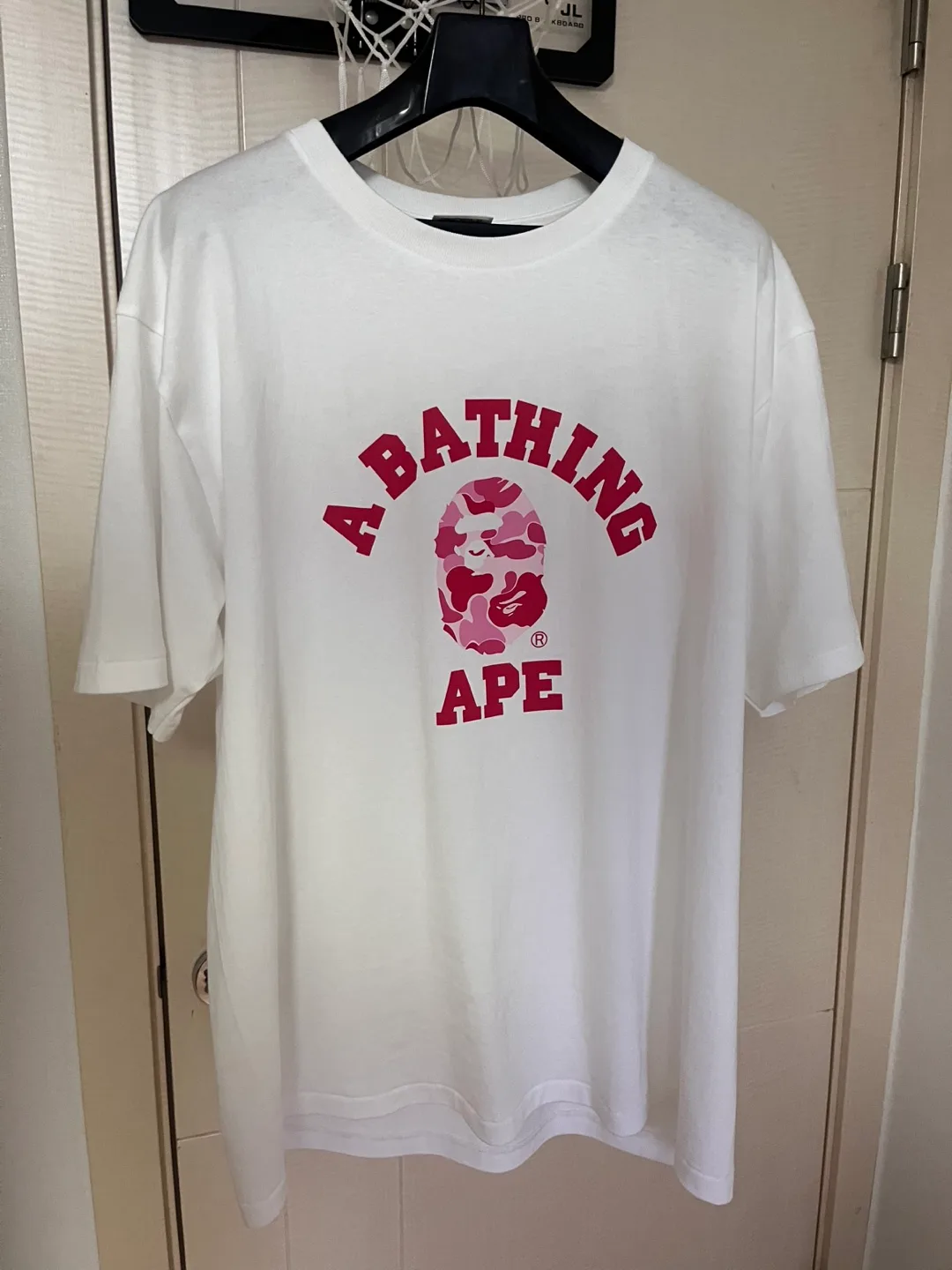 베이프 반팔 티셔츠 XXL 핑크