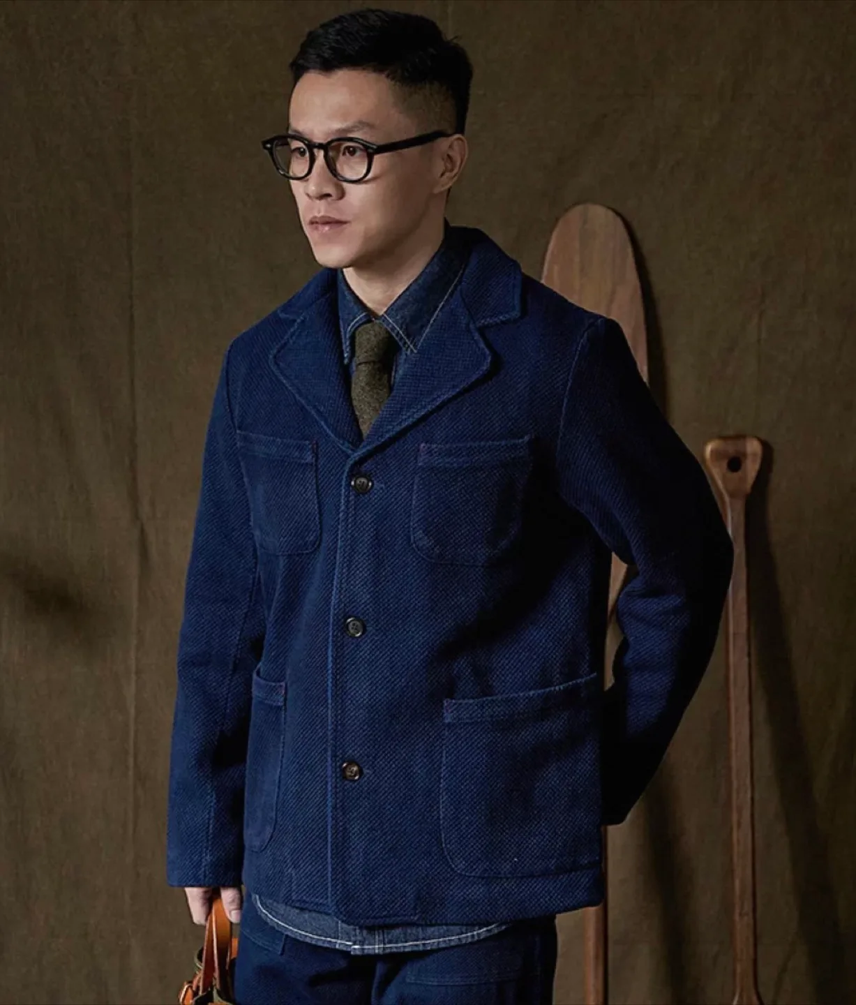 사시코 켄도원단 워크자켓 100