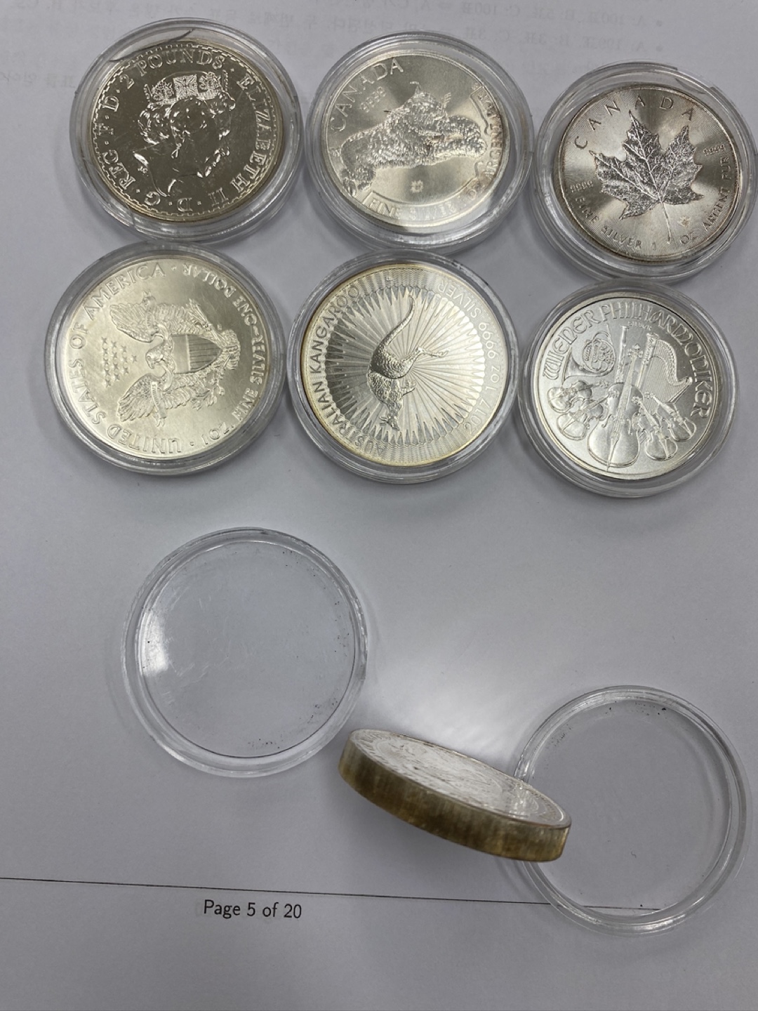 실버 코인 은화 8온스 + 모건실버 2종