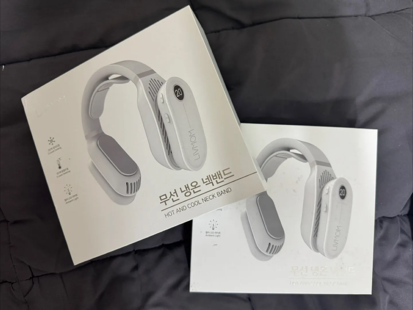 리브맘 넥밴드 냉온풍기 새상품,중고 일괄5만