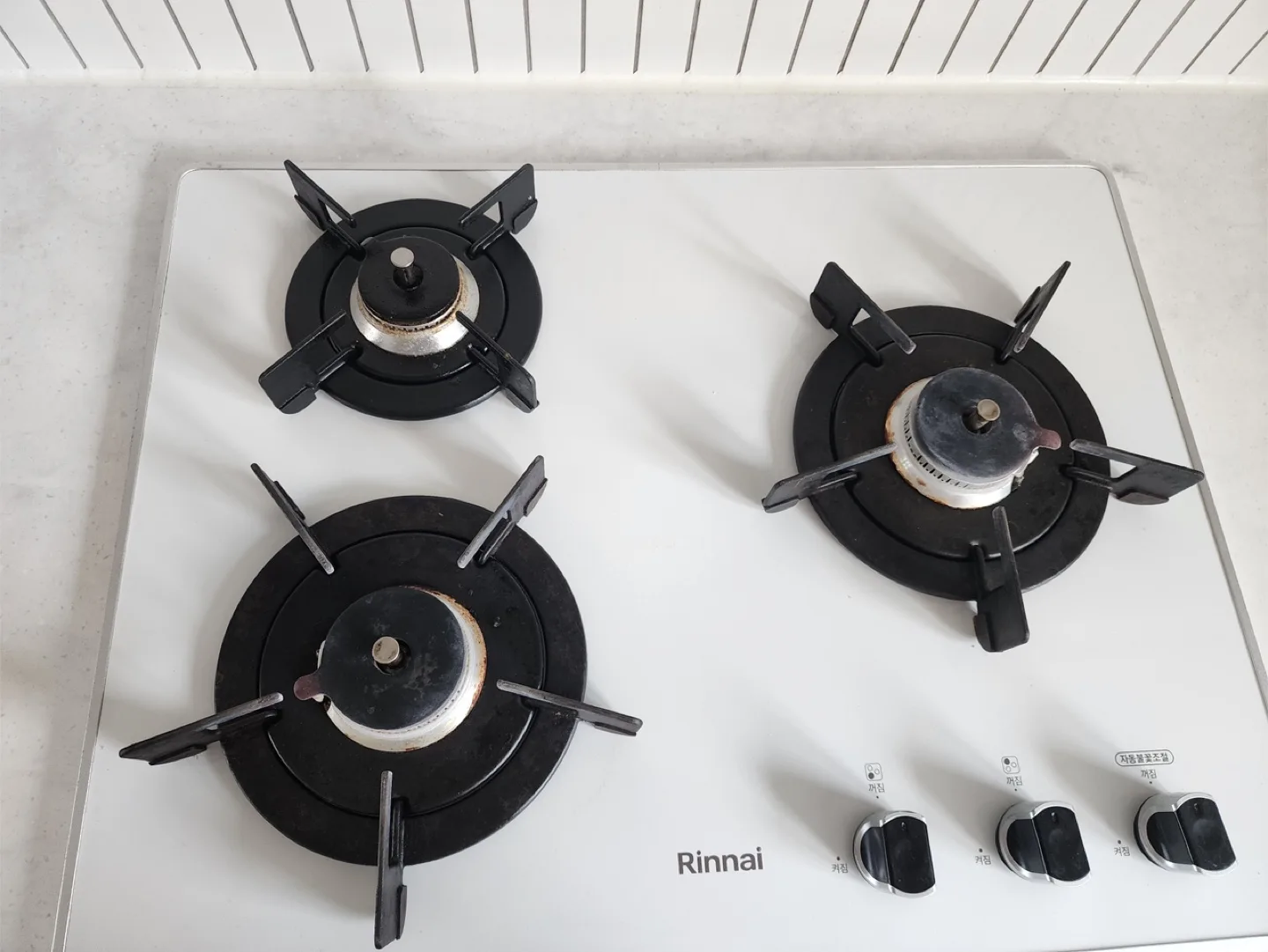 (중고) 린나이 3구 가스레인지 RBR-P3511WD 판매합니다