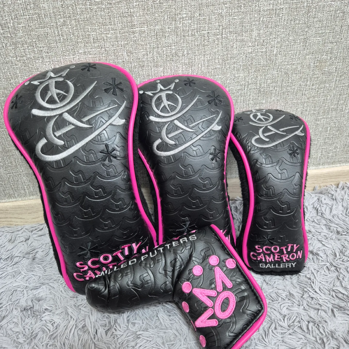 스카티카메론 핑크 웨이브독 커버세트 드우유퍼 새상품