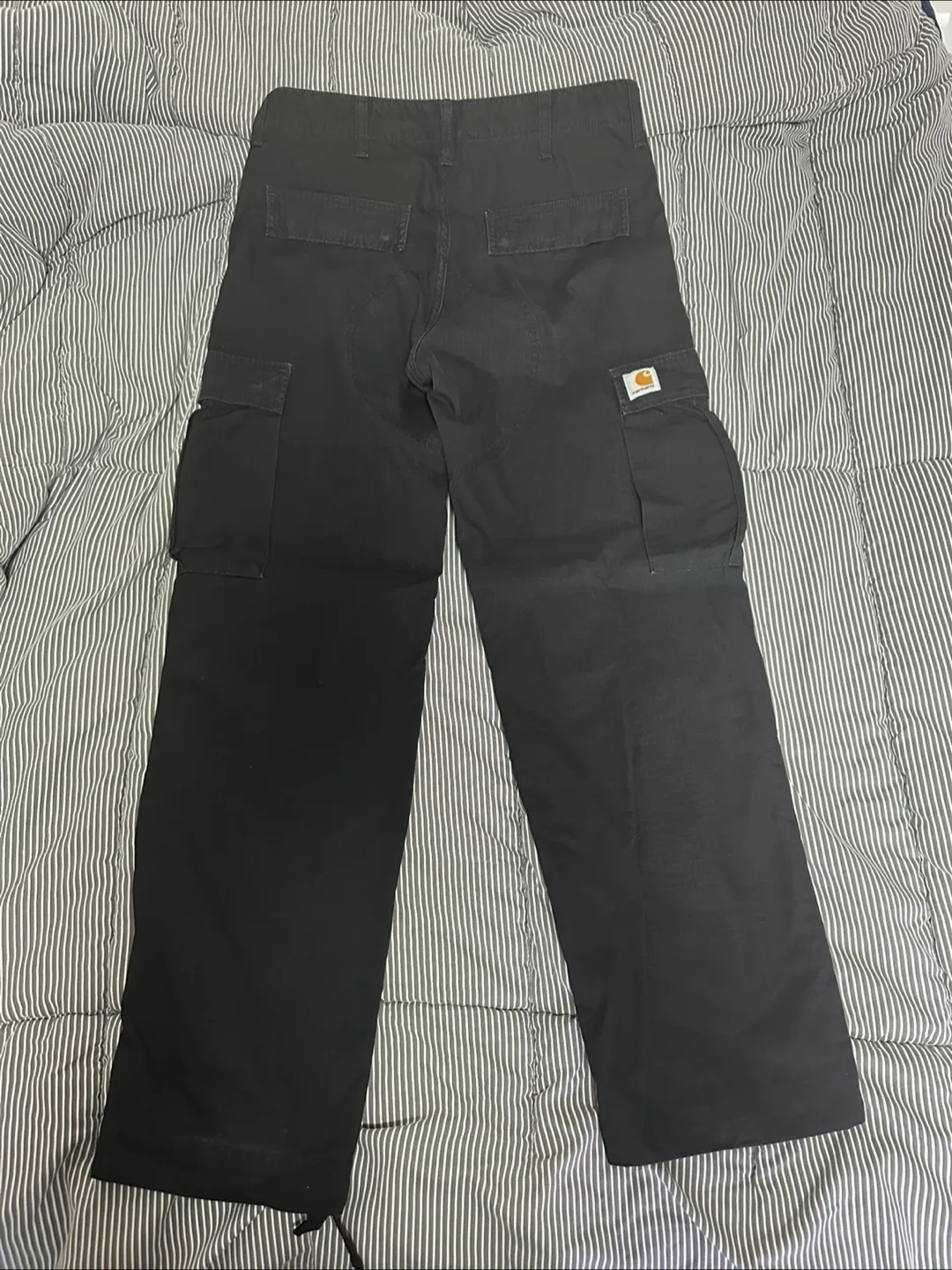[30X32] 칼하트 레귤러 카고팬츠 블랙 검정 미세중고
