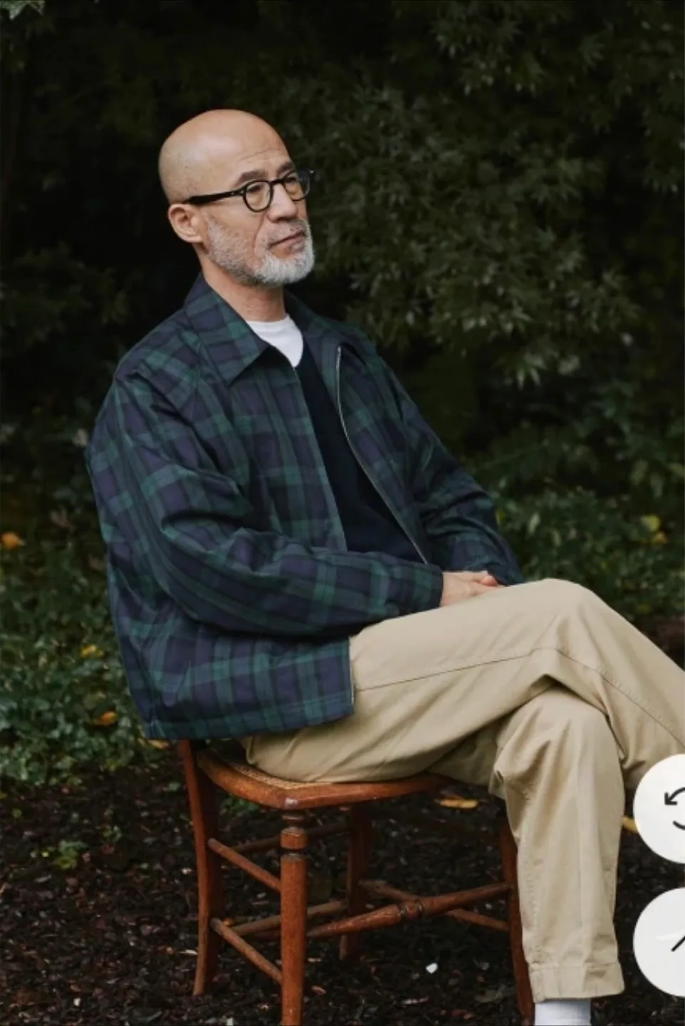 랜즈엔드 재팬 바라쿠타 해링턴 스윙톱 블랙와치 자켓 95-100