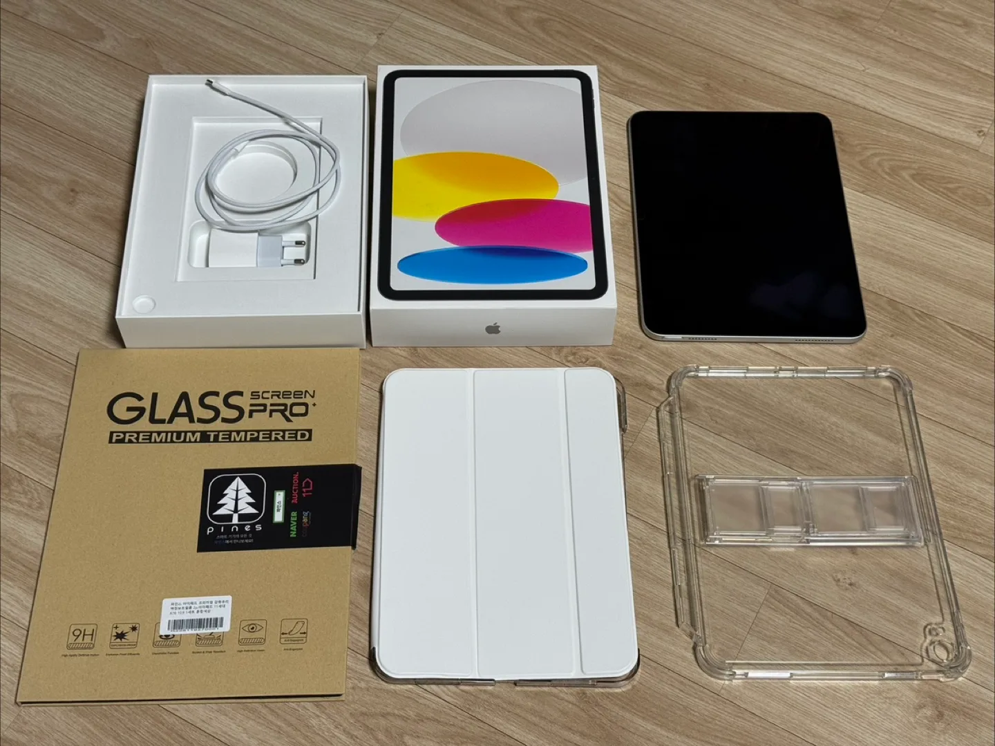 아이패드 a16 128gb 스마트케이스 투명거치케이스 강화유리필름 판매