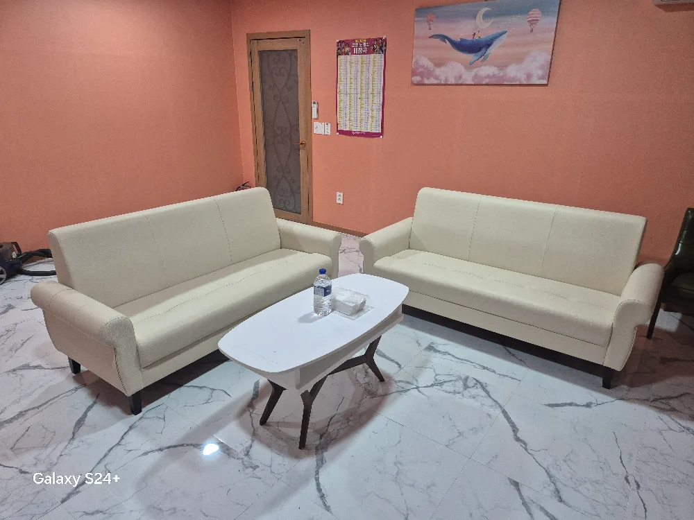 새것같은 아이보리 중고소파 3개