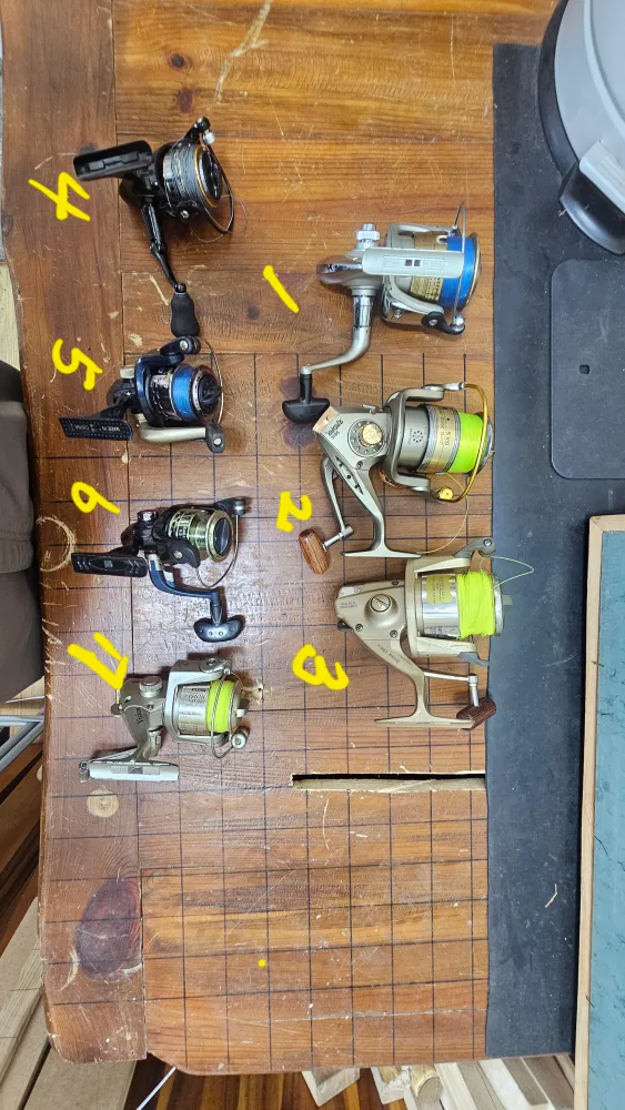 중고 스피닝 릴 모음