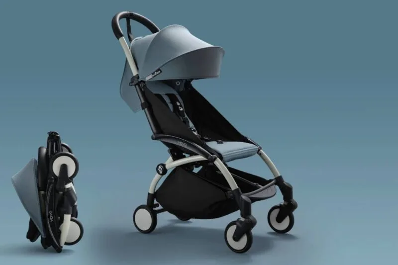 베이지색 요요2 휴대용 유모차