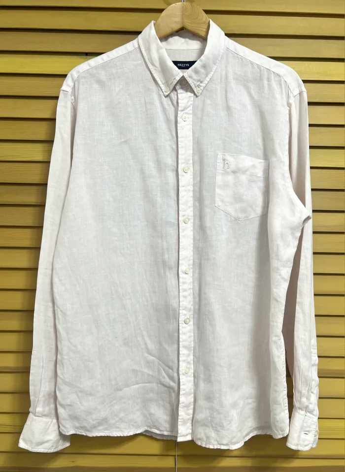 헤지스 스트라이프 린넨셔츠