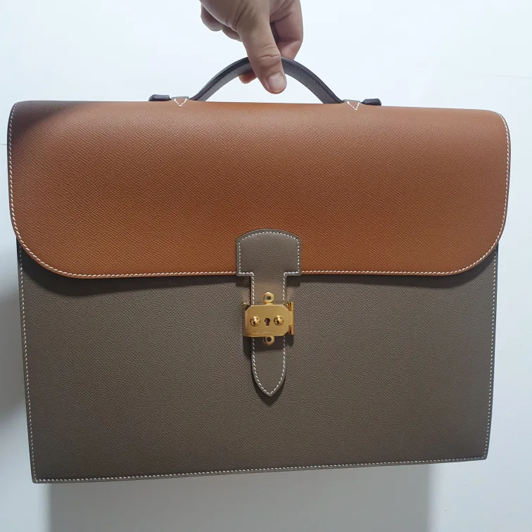 극 중고 새상품 컨디션 에르메스 삭 아 데페슈 앱송 VIP 에토프 골드 조합