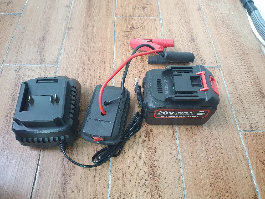 21V MAX 배터리 점프스타트. 충전기 세트