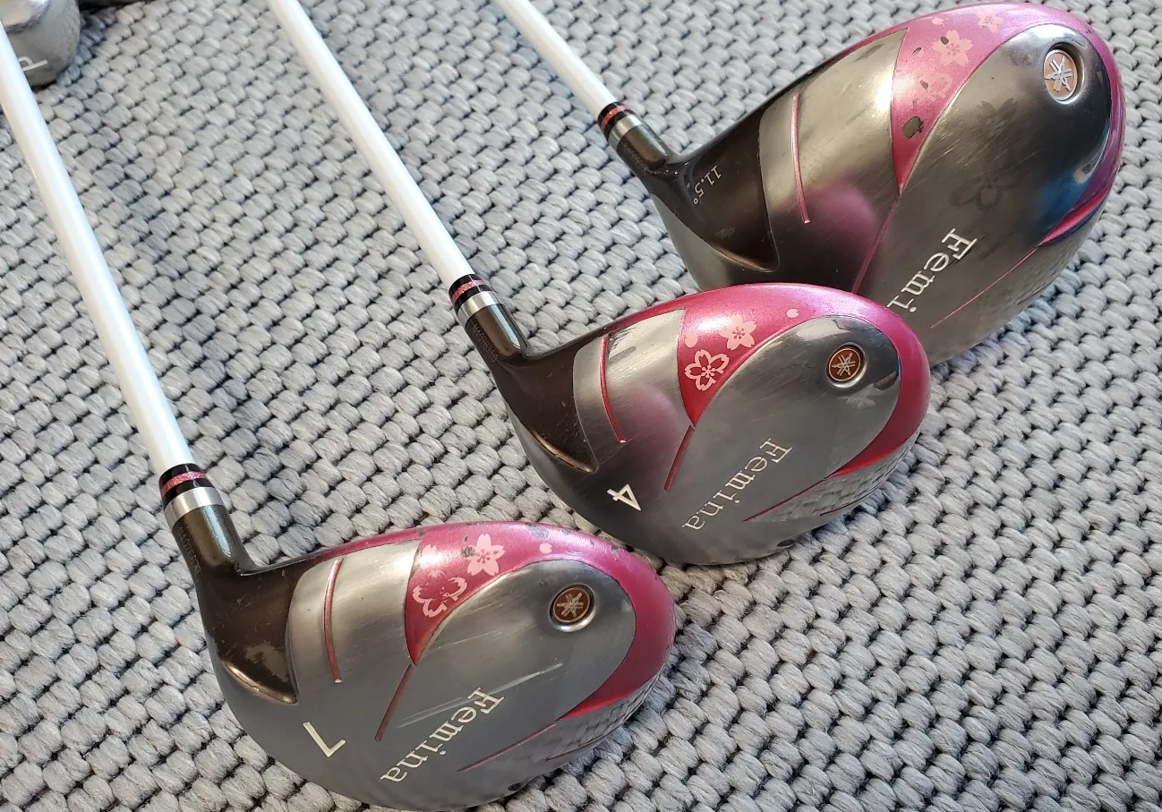 여성골프채 야마하 패미나 413i 풀세트+드라이버, 4, 7 총 12개 중고 팝니다.