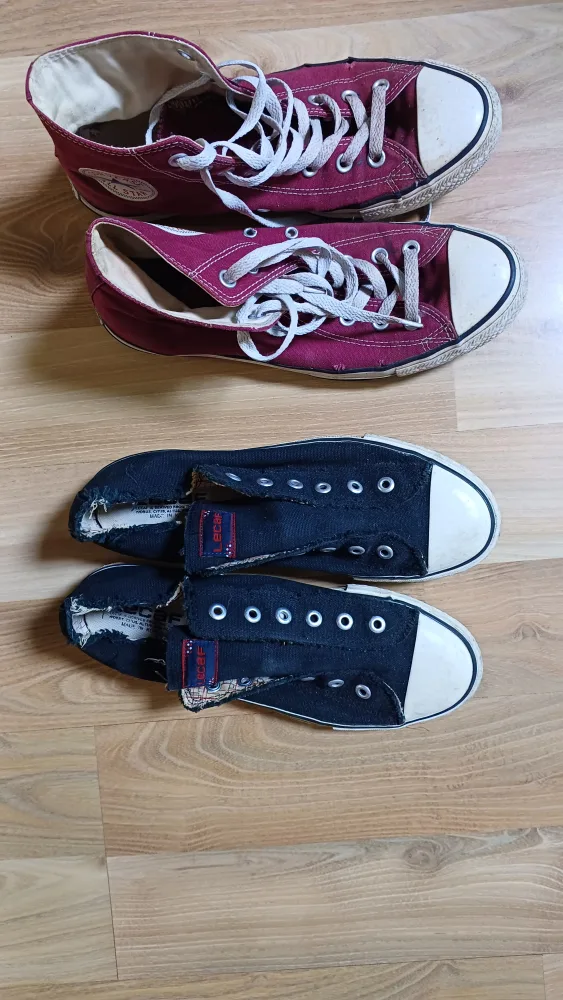 컨버스화와 르카프신발