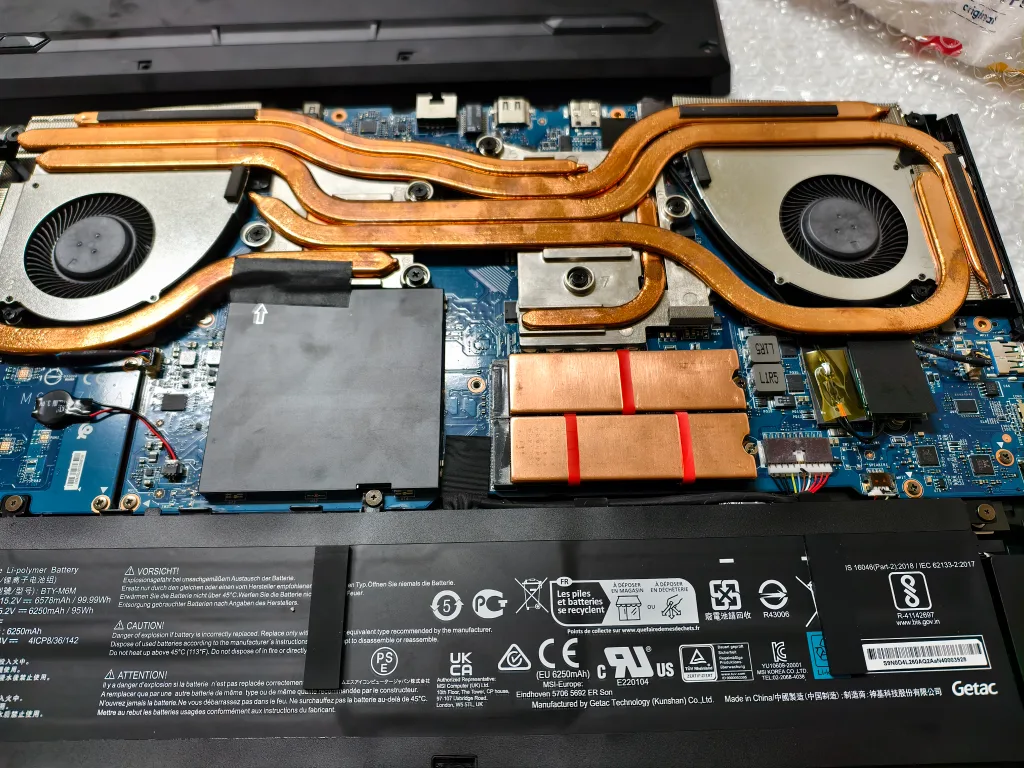 노트북 SSD 구리 2mm 방열판 써멀패드세트 새상품