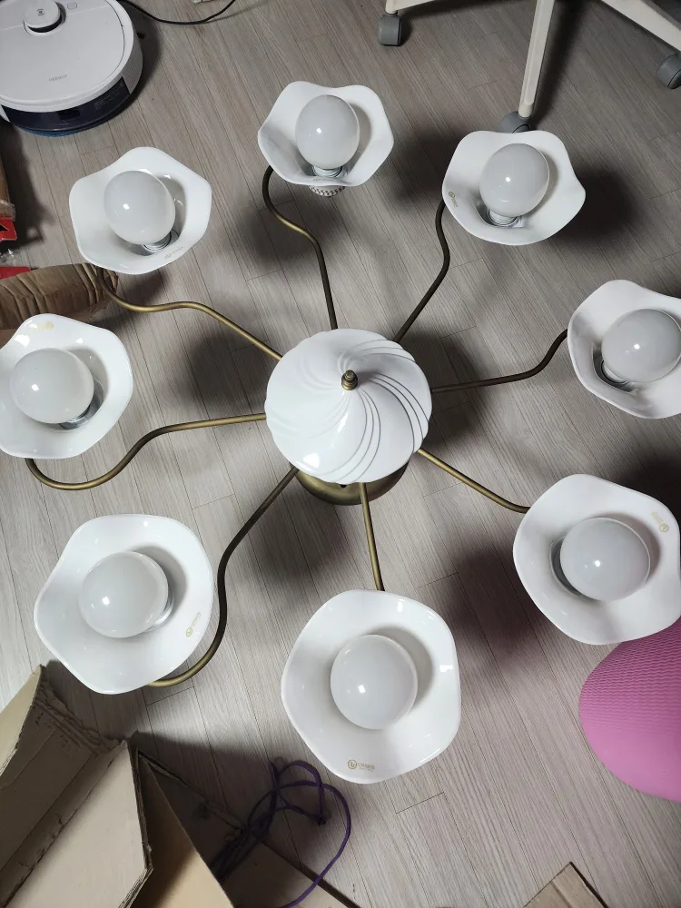 도자기 플로렌스 8등 펜던트 조명