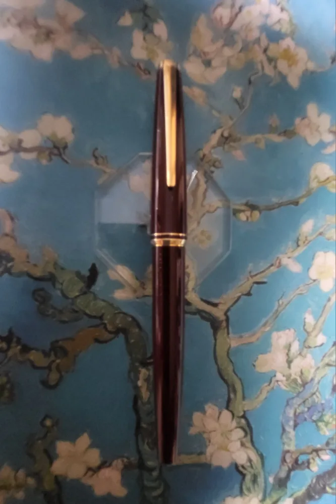 [빈티지] 몽블랑 버건디 컬러 585 14K F닙 중고 만년필  P-24