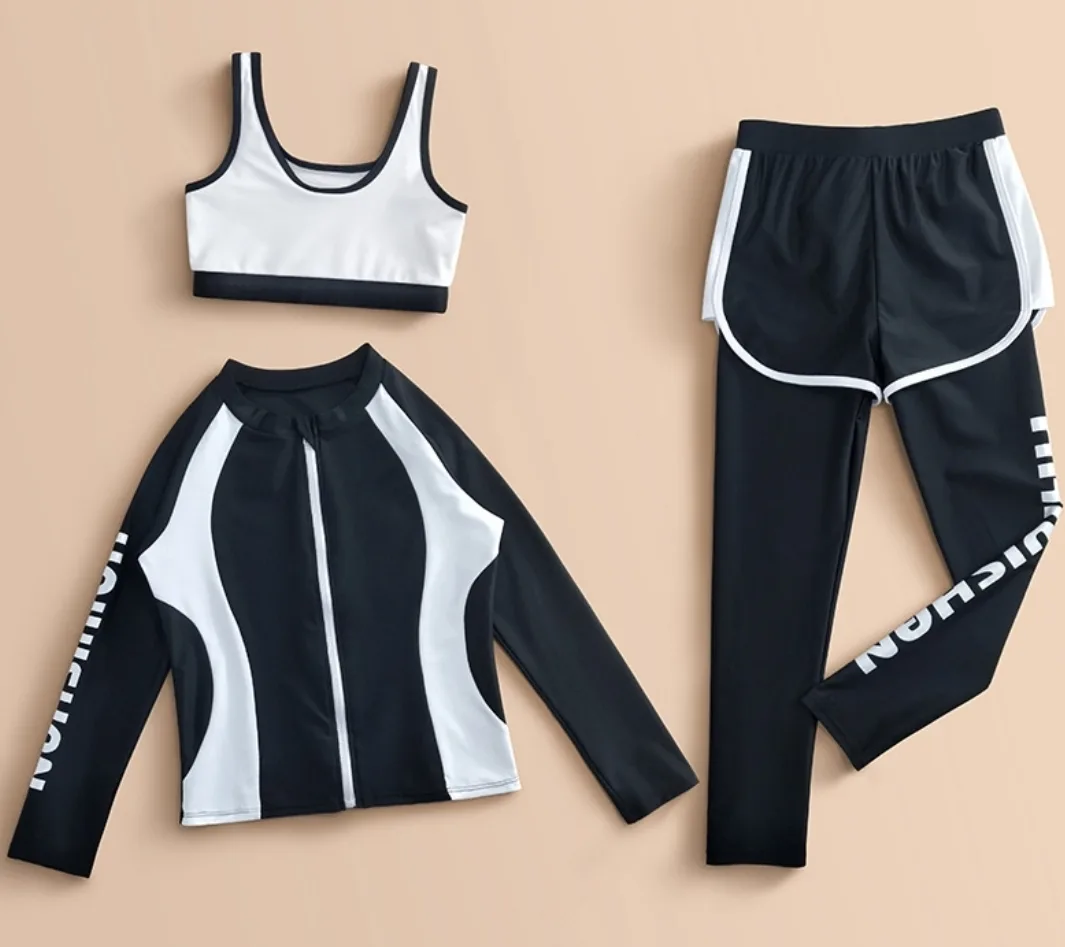 네오빔 여아 주니어 래쉬가드 3종 세트140(새상품)