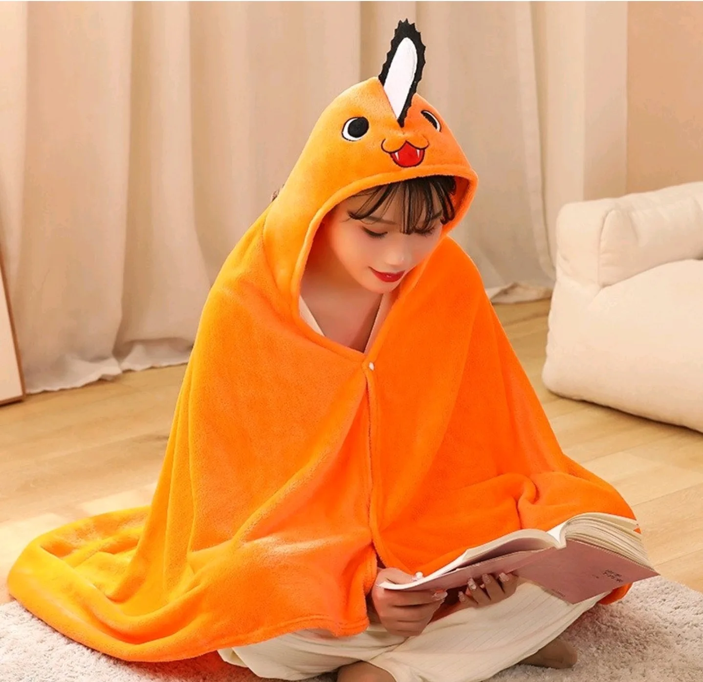 체인소맨 포치타 담요 망토