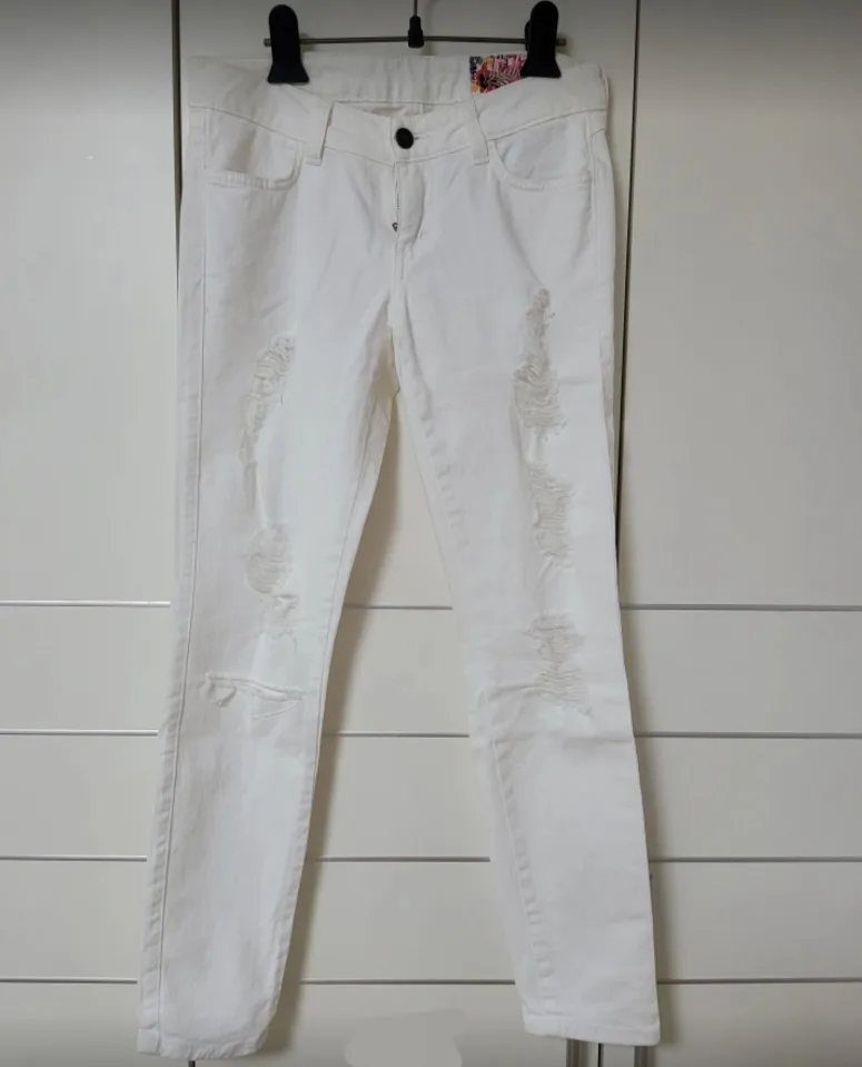 Siwy 화이트 데미지 청바지 24