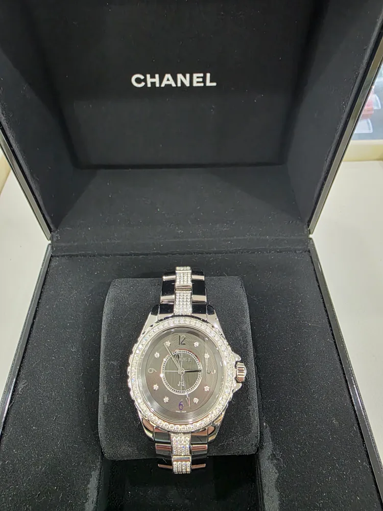 샤넬 스틸 다이아몬드 시계 정품