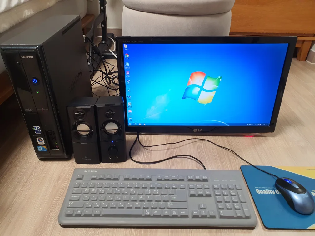 중고 연식있는 컴퓨터 풀세트