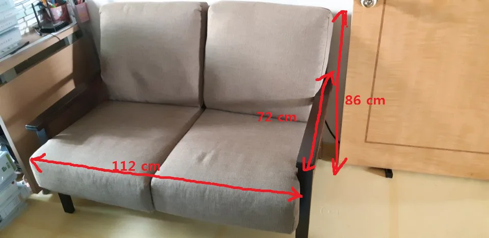 [중고] 클래식한 분위기의 2인용 쇼파팔아요~!!!