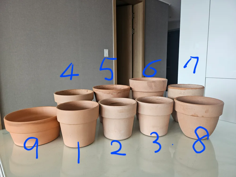 이태리 토분 9개(중고)