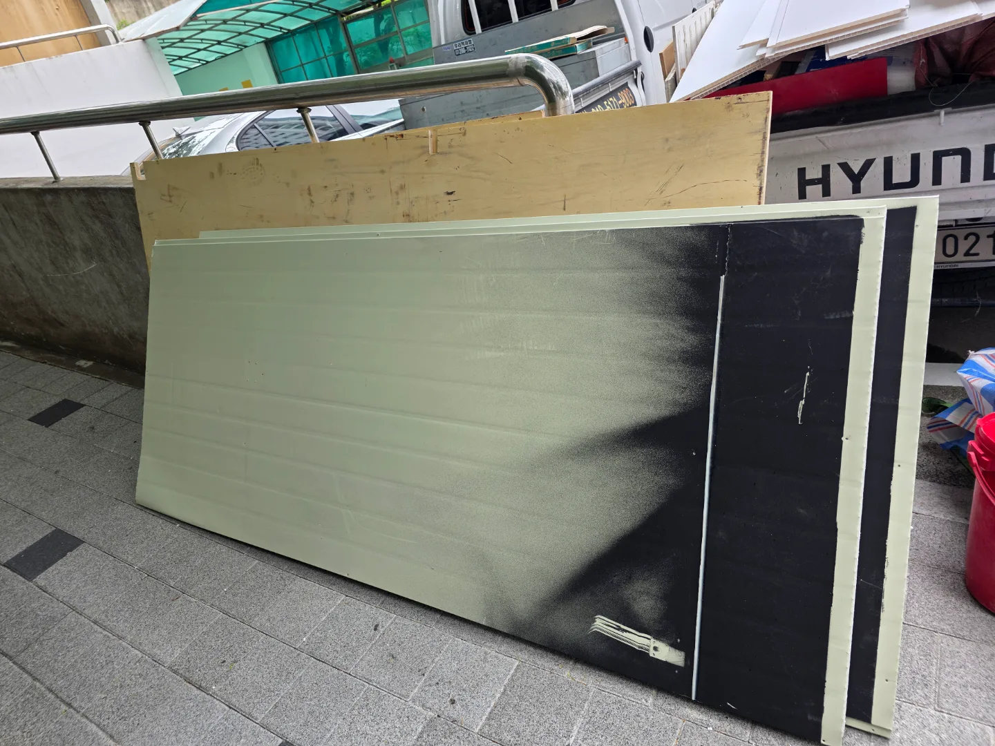 중고 2400 높이에 두께 50 판넬 무료나눔