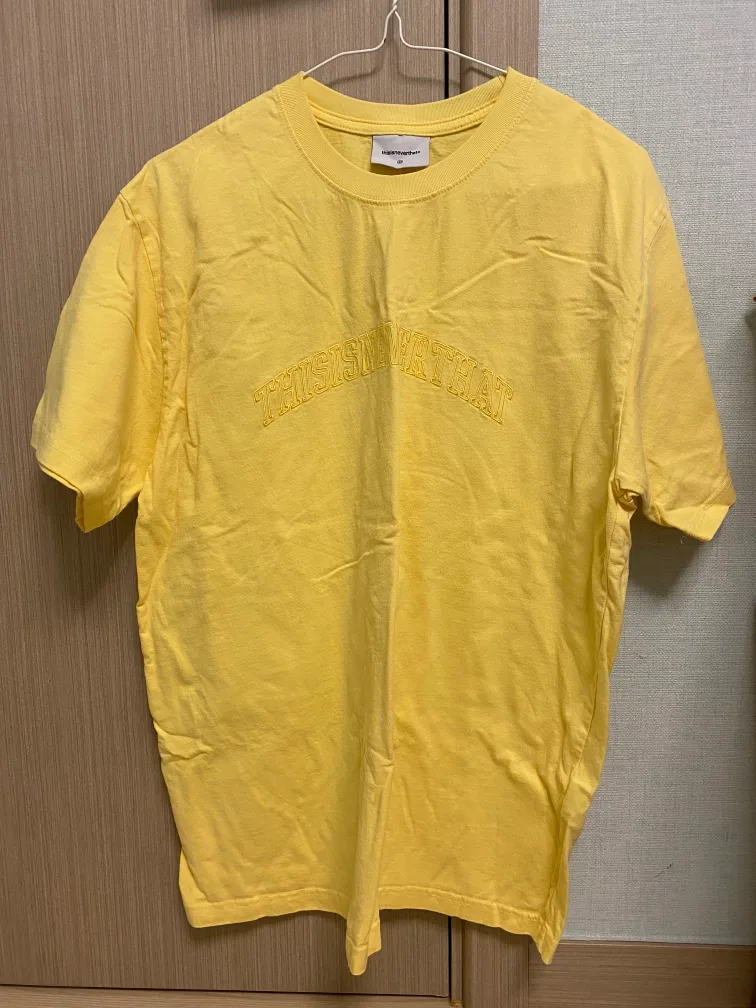 디스이즈네버댓 옐로우 반팔티 M