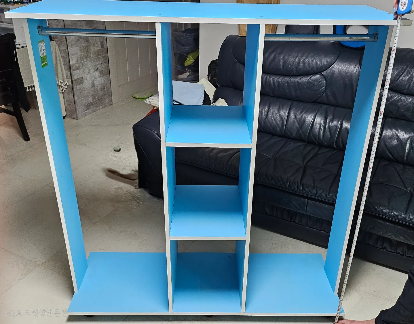 (중고) 아동용 옷장 파란색