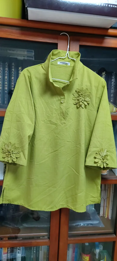 앙쥬아르 꽃장식 셔츠 M 새상품