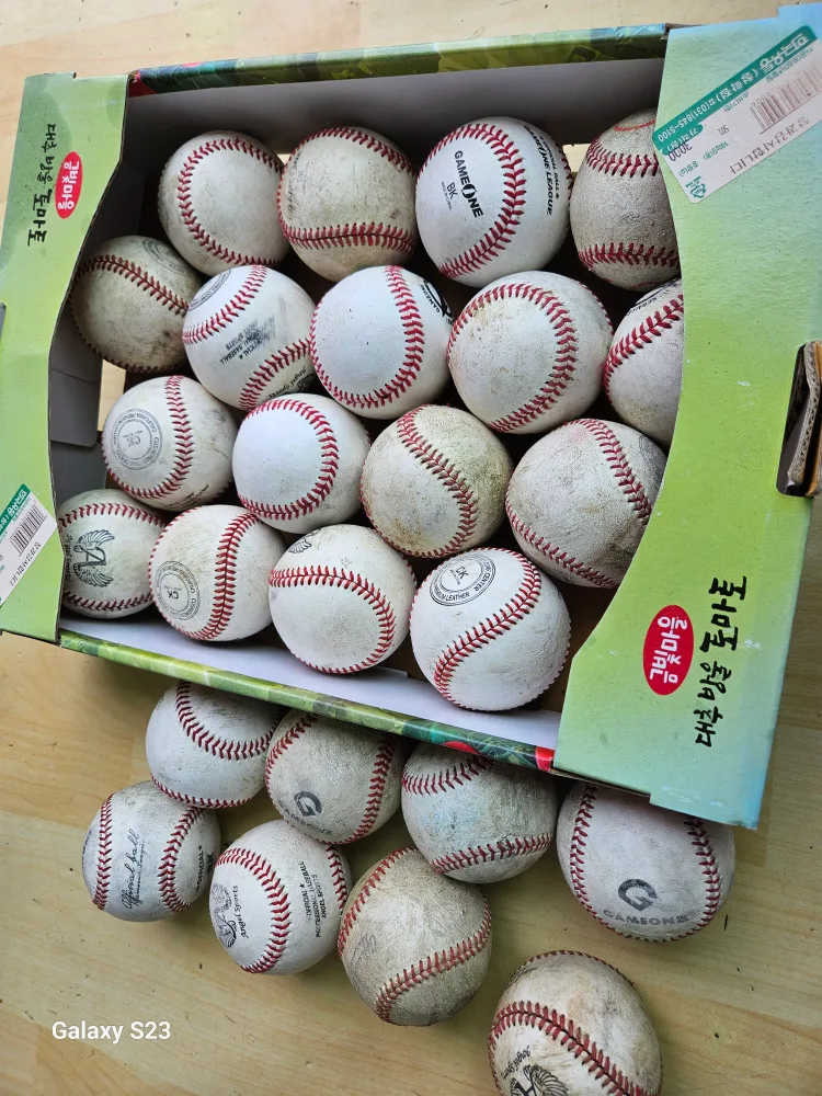 중고 야구공 한가득⚾️