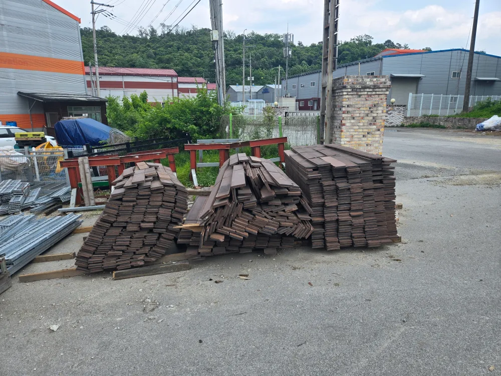 중고 합성데크 목재