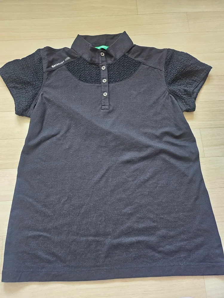 그린조이 골프 반팔 티셔츠 블랙 105