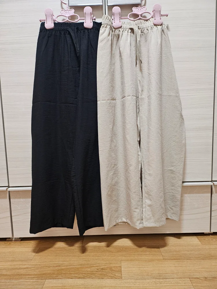 (새상품)여성 린넨 와이드 팬츠