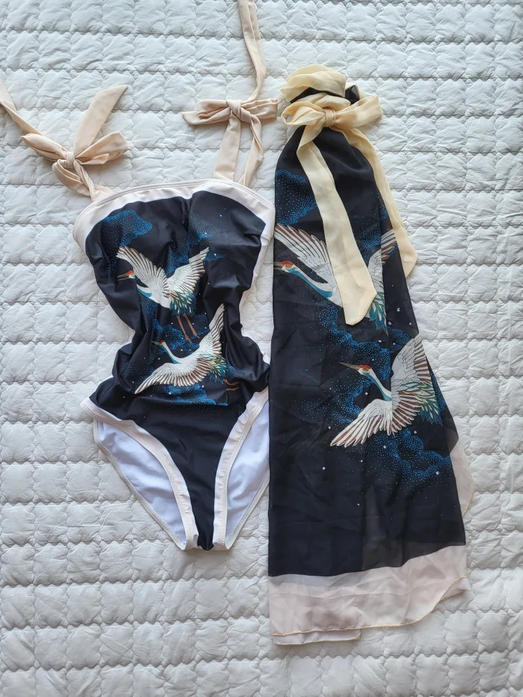 새상품) 래시가드 원피스 수영복 하체커버 롱스커트 투피스 아그넬 로라로라