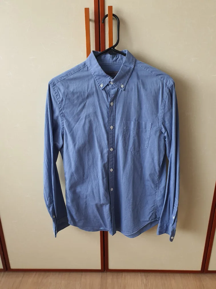 지오다노 셔츠 M 블루